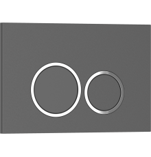 Клавиша смыва Iberica Blanca Esti-O 246x165, серый, матовый, ABS пластик