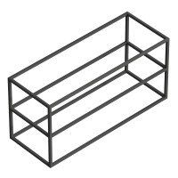 Консоль под раковину Cezares Cadro 120 Черная матовая