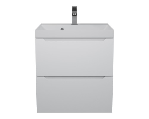 Тумба с раковиной подвесная Uperwood Tanos NEW 50х45х55 см, белая