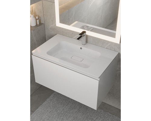 Раковина для ванной Uperwood Lagoon 80х48х14,2 см, белая глянцевая