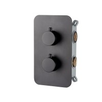 Встраиваемый смеситель для душа c термостатом AQG Aqua Therm, черный матовый