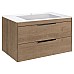 База под раковину Vincea Chiara 2D 800 подвесная 2 выкатных ящика Soft-close N.Oak