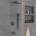 Душевой комплект Vincea VSFW-4311GM встраиваемый 3 режима вороненая сталь