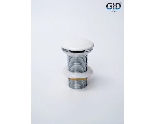 Белый матовый керамический донный клапан Gid Whm100 74403k