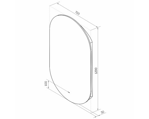 Зеркало Континент "Трюмо LED" ЗЛП628