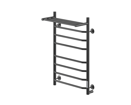 Электрический полотенцесушитель Ника Way-3 80/50 U с полкой Черный матовый