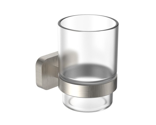 Стакан для зубных щеток с держателем Wonzon&Woghand GRAFFITY, Браш никель WW-9321-BN