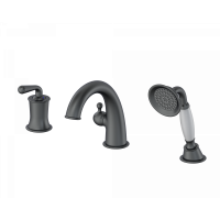 Смеситель на борт ванны Wonzon&Woghand, Темный графит