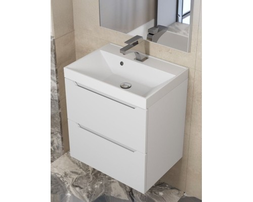 Раковина для ванной 50 см, Uperwood Classic, белая глянцевая