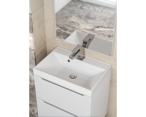 Раковина для ванной 50 см, Uperwood Classic, белая глянцевая