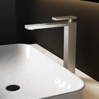 Смеситель для раковины Vincea Dice VBF-2DS2BN однорычажный, сатин