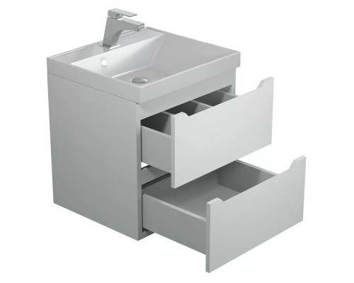 Тумба под раковину 50 см, Uperwood Tanos, белая матовая