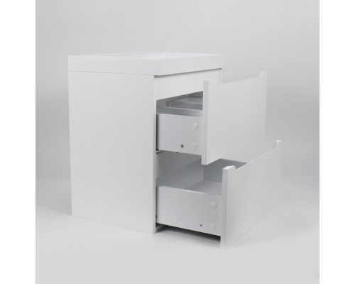 Тумба под раковину 50 см, Uperwood Tanos, белая матовая