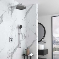 Душевой комплект Vincea Inspire VSFW-3I21MT2CH встраиваемый, термостат, 2 режима, хром