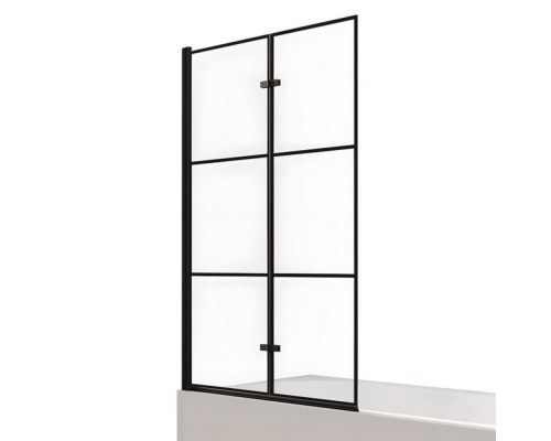 Шторка для ванны NEW TRENDY SUPERIA BLACK 100 см L черный