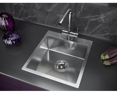 Кухонная мойка Paulmark Neckar 45 PM804551-BS Брашированная сталь