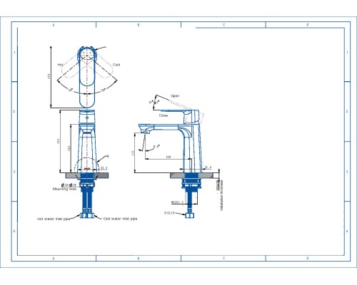 Смеситель на раковину Arrow AMP11848BC черный