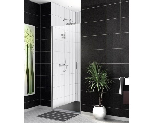 Душевая дверь BelBagno Uno 100 профиль Хром стекло прозрачное