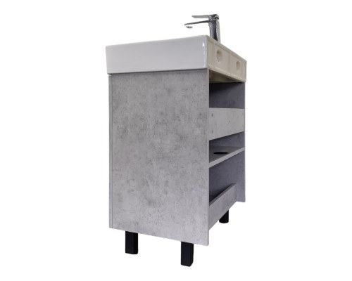 Напольная Тумба с раковиной Comforty Асти 60Н бетон светлый Comforty CF3WL032
