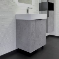 Напольная Тумба с раковиной Comforty Асти 60Н бетон светлый Comforty CF3WL032