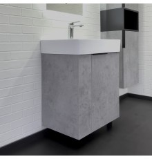 Напольная Тумба с раковиной Comforty Асти 60Н бетон светлый Comforty CF3WL032