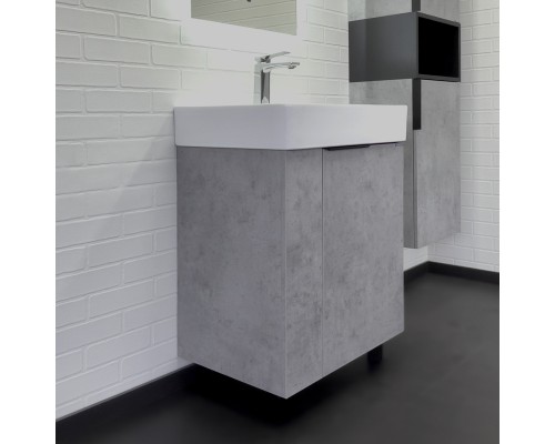 Напольная Тумба с раковиной Comforty Асти 60Н бетон светлый Comforty CF3WL032
