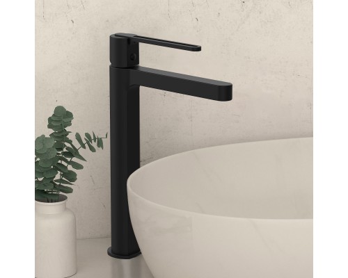 Смеситель для раковины Vincea Rondo VBF-1R2MB однорычажный черный