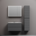 Тумба под раковину подвесная Sancos Folk 89х44х50, с доводчиками, Grey soft, FL90GS