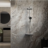 Душевая стойка Vincea Inspire VSFS-3I12TCH термостатическая с изливом 30см верх.душ хром