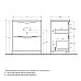 Тумба под раковину BelBagno Marino 70 MARINO-700-2C-PIA-BL-P Bianco Lucido