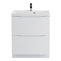 Тумба под раковину BelBagno Marino 70 MARINO-700-2C-PIA-BL-P Bianco Lucido