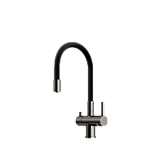 Смеситель для кухни SANCOS Lucia SC4004GG с подключением фильтра для воды, вороненая сталь