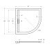 Душевой поддон из искусственного камня Cezares Tray AS 90х90 TRAY-AS-R-90-30-NERO