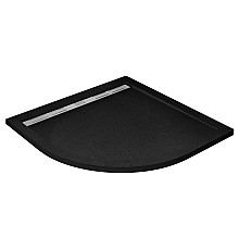 Душевой поддон из искусственного камня Cezares Tray AS 90х90 TRAY-AS-R-90-30-NERO