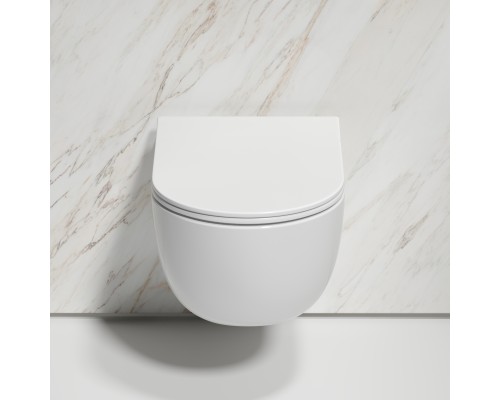 Подвесной унитаз Ceramicanova Modena Rimless белый