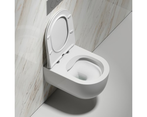 Подвесной унитаз Ceramicanova Modena Rimless белый