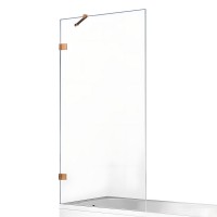 Шторка для ванны NEW TRENDY AVEXA COPPER BRUSHED 90x150 брашированная медь