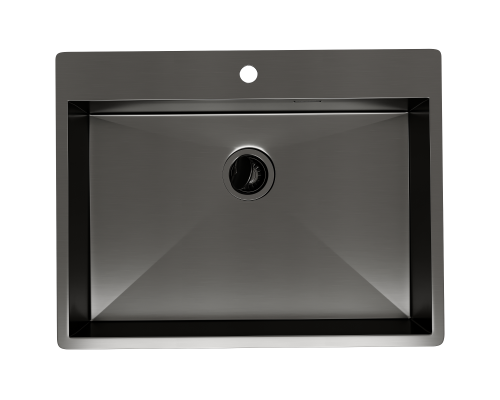Кухонная мойка Reflexion Iseo RX2265BL оружейная сталь