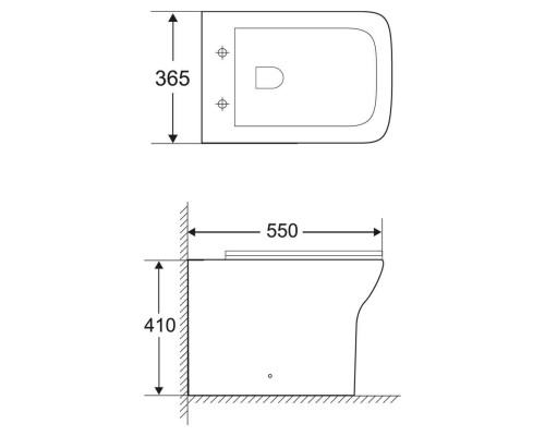 Унитаз приставной BelBagno