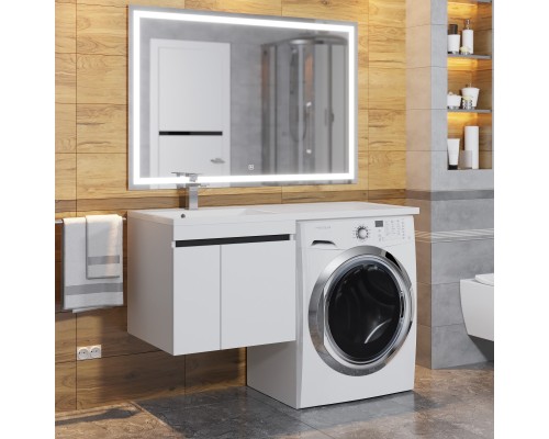 Тумба под стиральную машину подвесная Uperwood Magenta 45х50х55 см, графит