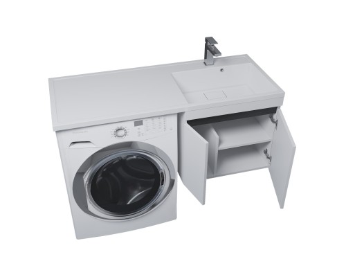 Тумба под стиральную машину подвесная Uperwood Magenta 45х50х55 см, графит