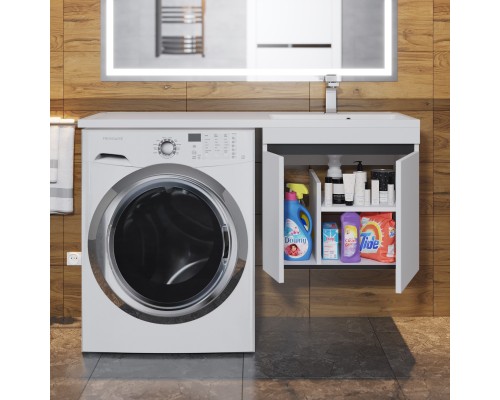 Тумба под стиральную машину подвесная Uperwood Magenta 45х50х55 см, графит