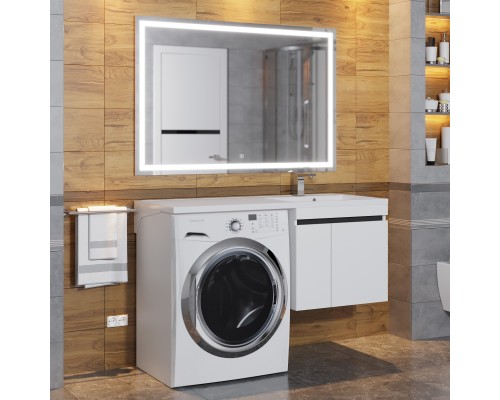 Тумба под стиральную машину подвесная Uperwood Magenta 45х50х55 см, графит