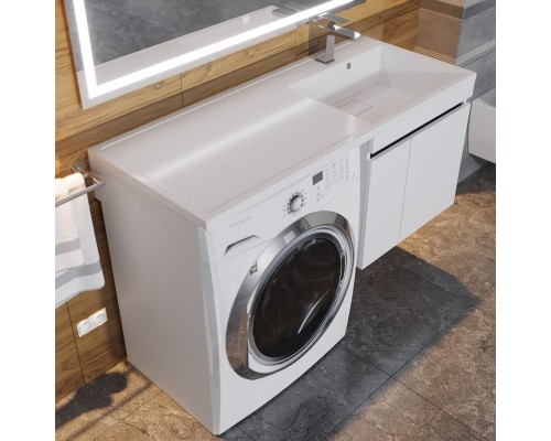 Тумба под стиральную машину подвесная Uperwood Magenta 45х50х55 см, графит