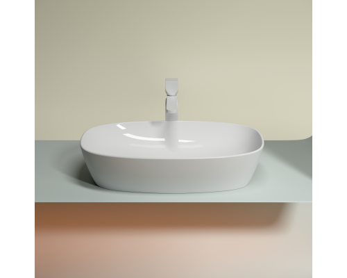 Чаша накладная овальная Ceramica Nova Element 60x38 белый