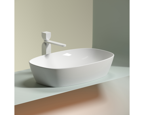 Чаша накладная овальная Ceramica Nova Element 60x38 белый