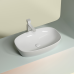 Чаша накладная овальная Ceramica Nova Element 60x38 белый