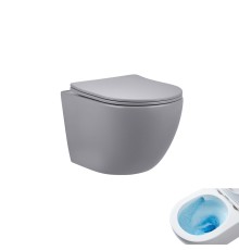 Подвесной унитаз Gid Tr2122TF-Lgm