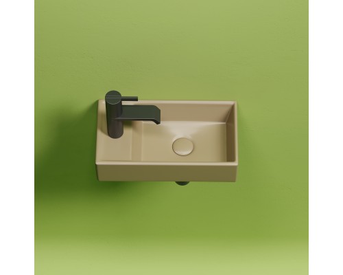 Рукомойник подвесной Ceramicanova капучино матовый Element 407x217x100