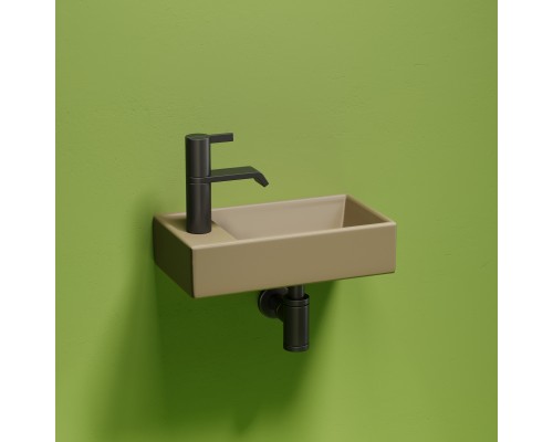 Рукомойник подвесной Ceramicanova капучино матовый Element 407x217x100